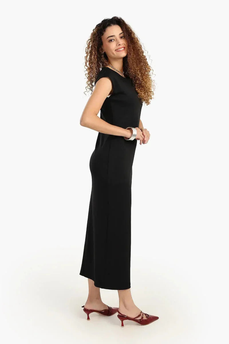 Carina - Black Slim Fit Dress 5