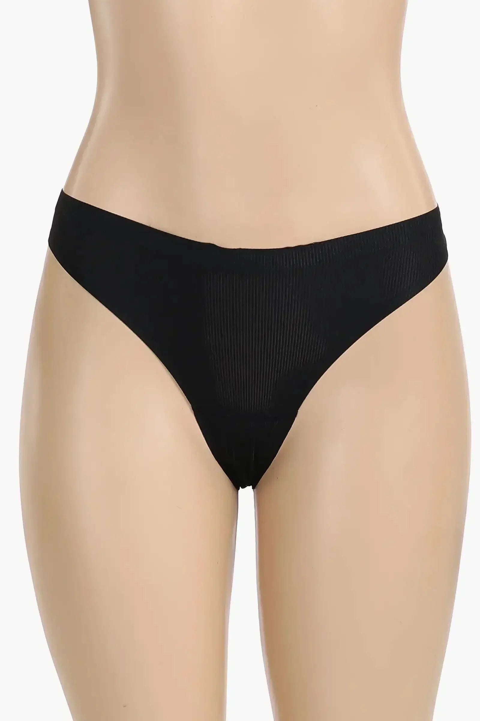 Carina - Seamless Ribbed Bikini Panties - 2 Pcs 1