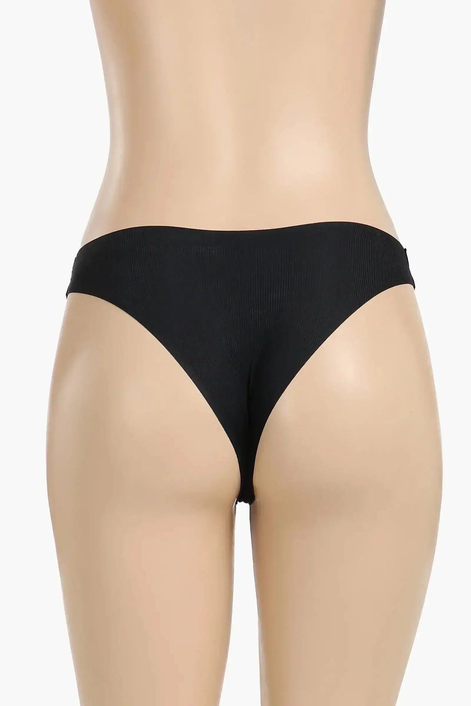 Carina - Seamless Ribbed Bikini Panties - 2 Pcs 3