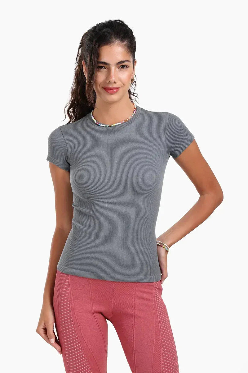 Carina - Slim Fit Ribbed Top 5