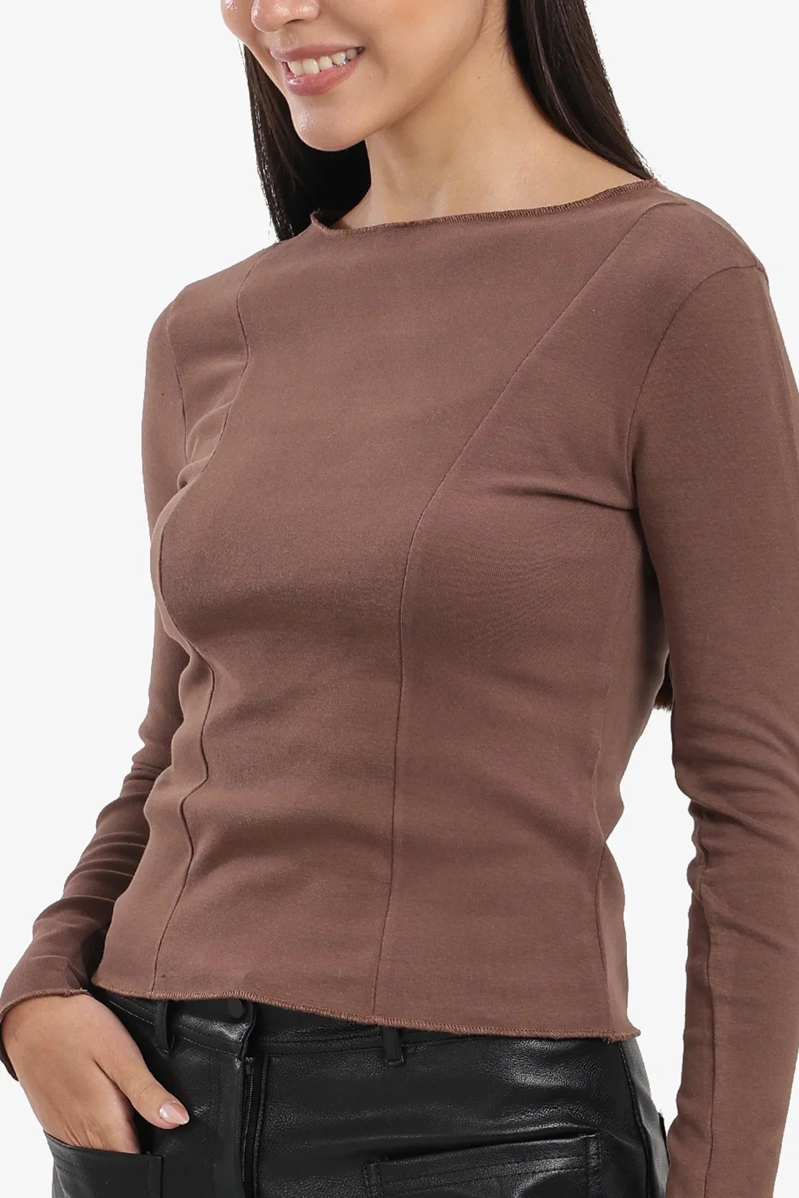 Carina - Slim Boat Neck Top 4