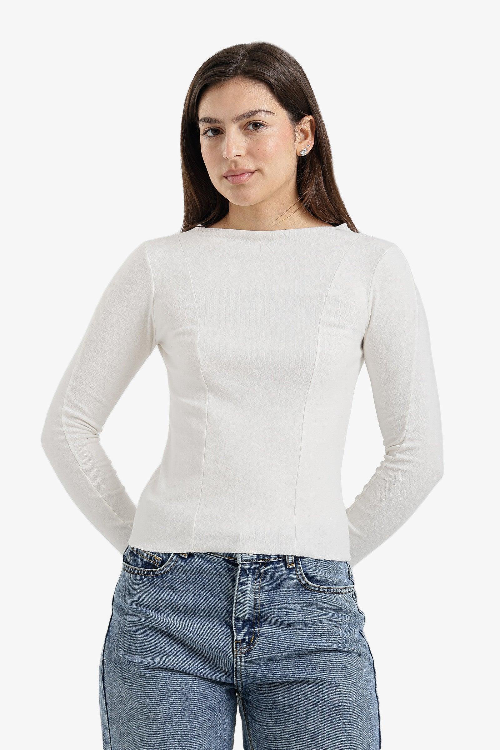 Carina - Slim Boat Neck Top 6