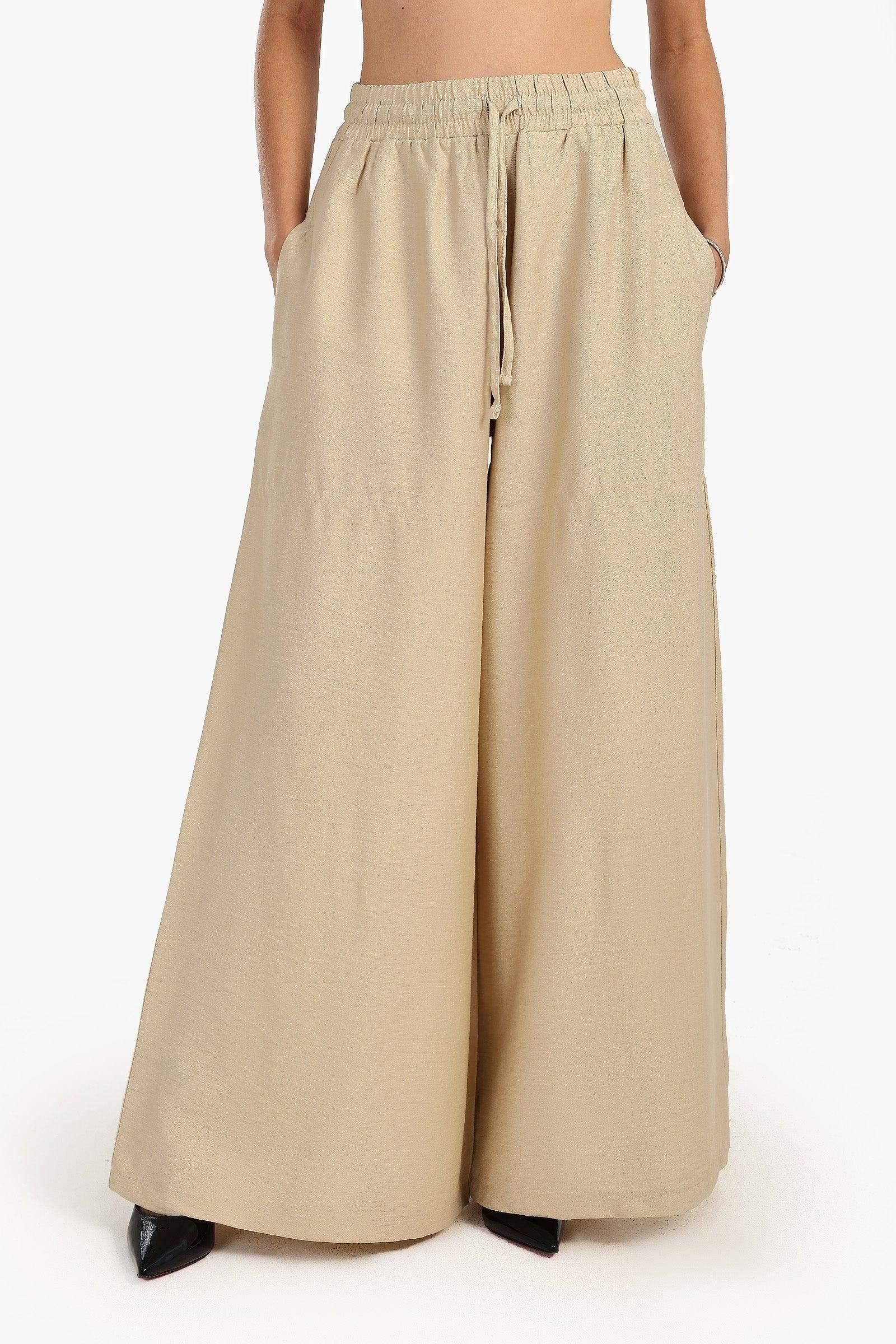 Carina - Linen Wide Leg Pants 7