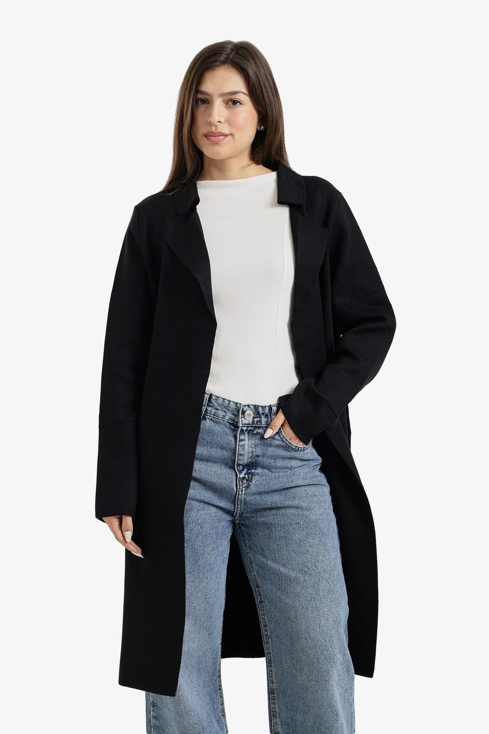 Carina - Knee-Length Belted Coat 3