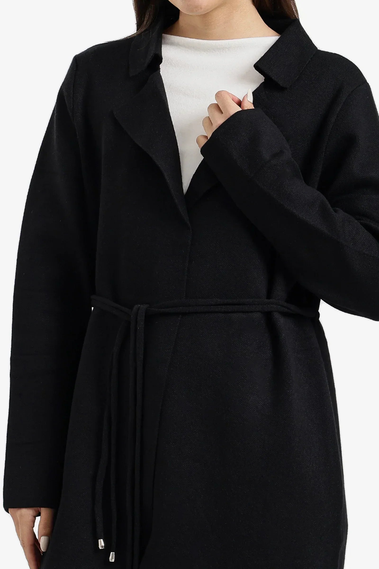 Carina - Knee-Length Belted Coat 6