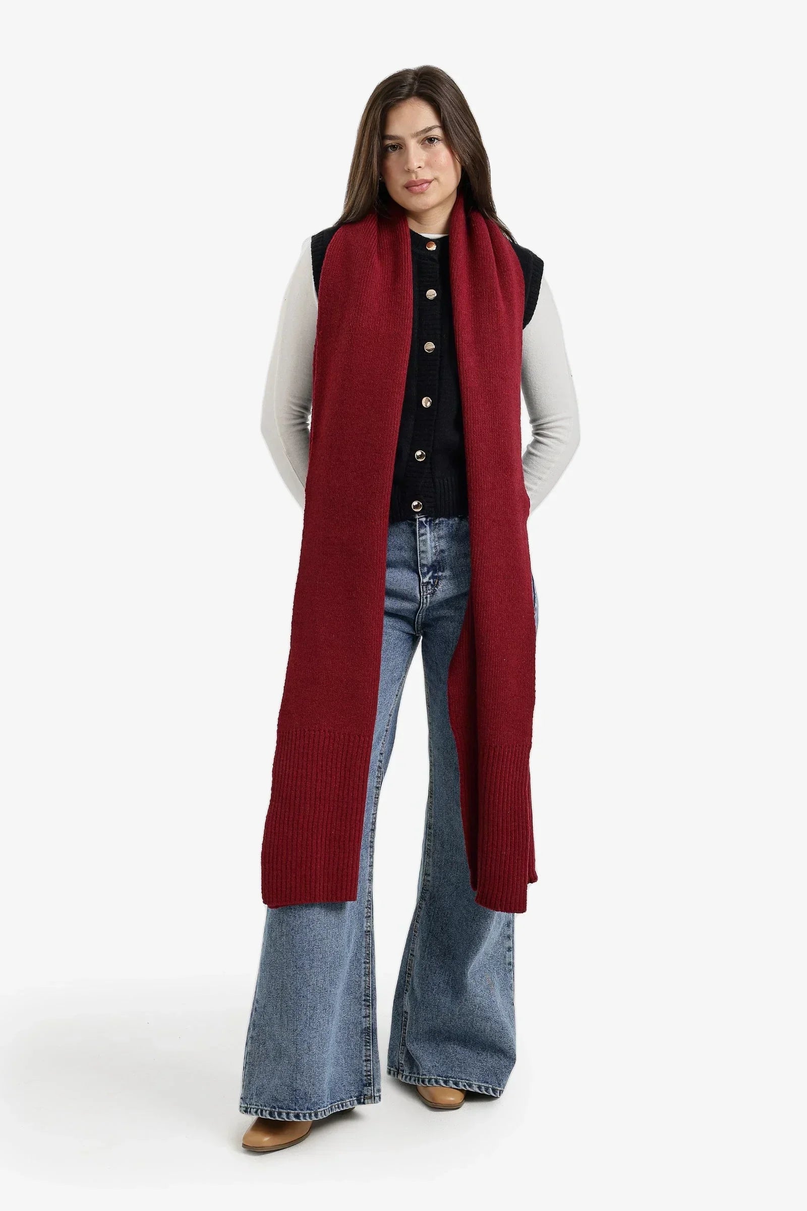 Carina - Knitted Rectangular Scarf 1