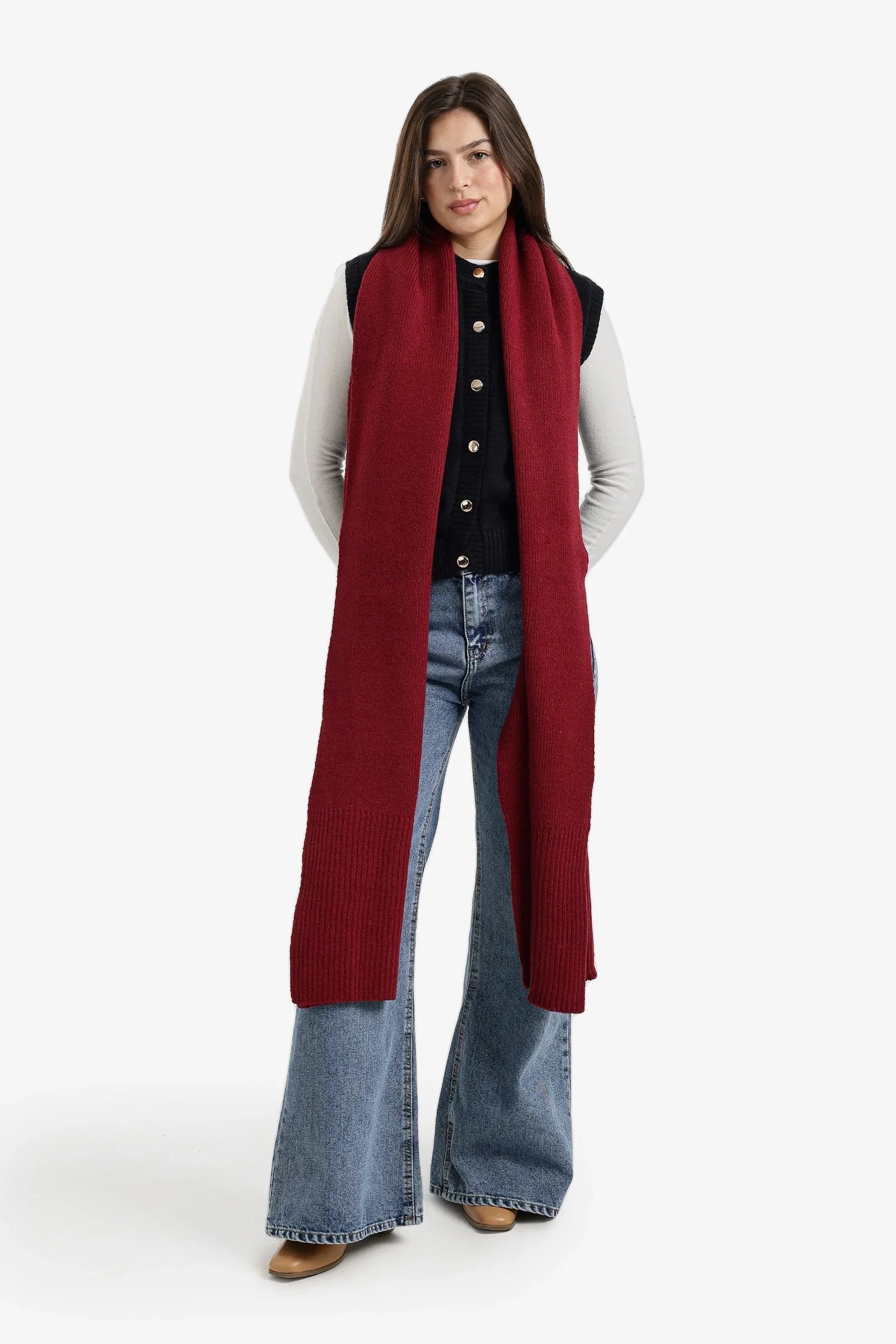 Carina - Knitted Rectangular Scarf 1