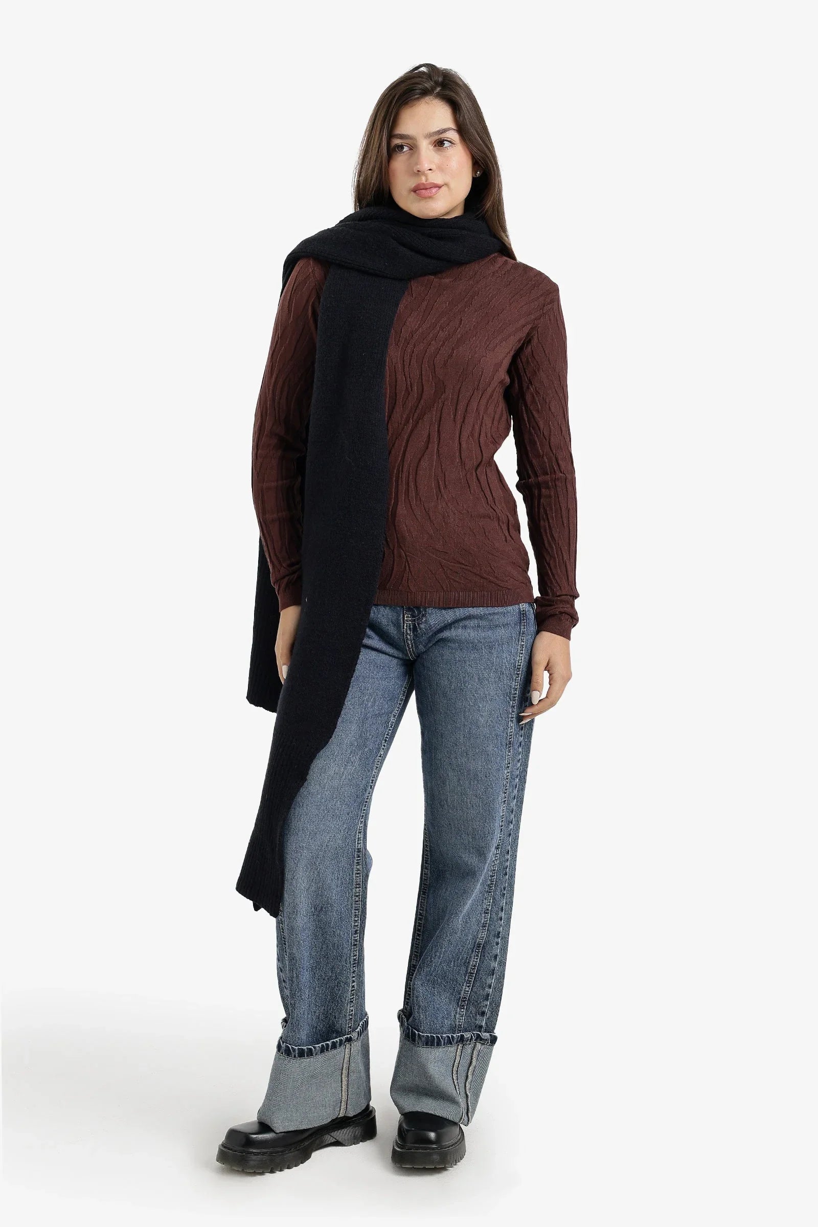 Carina - Knitted Rectangular Scarf 4