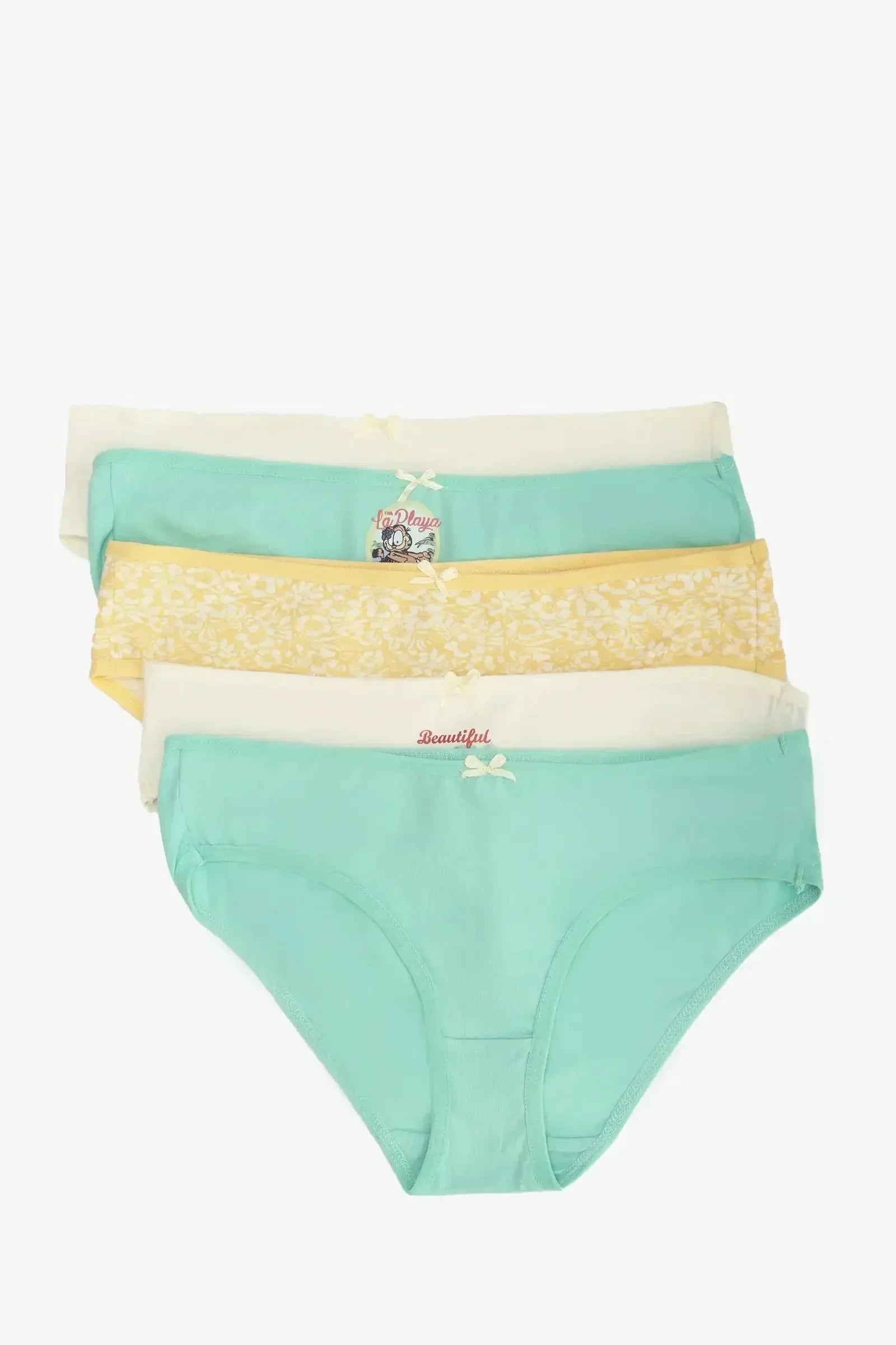 Carina - Pack of 5 Color Bikini Panties 1