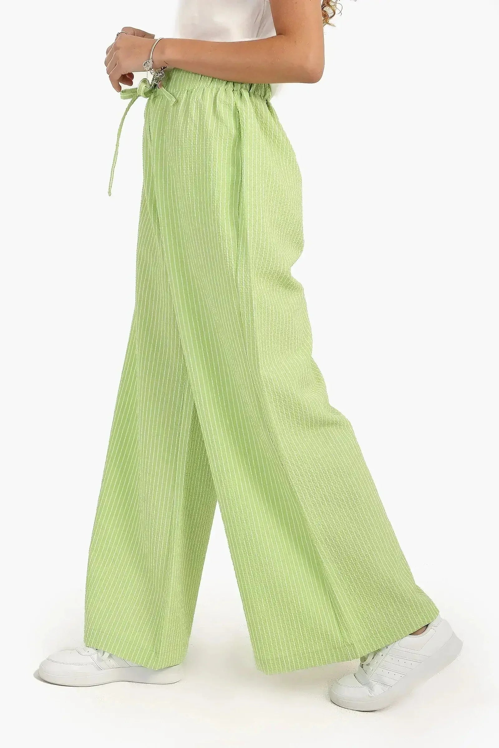 Carina - Comfy Striped Wide Leg Pants 5