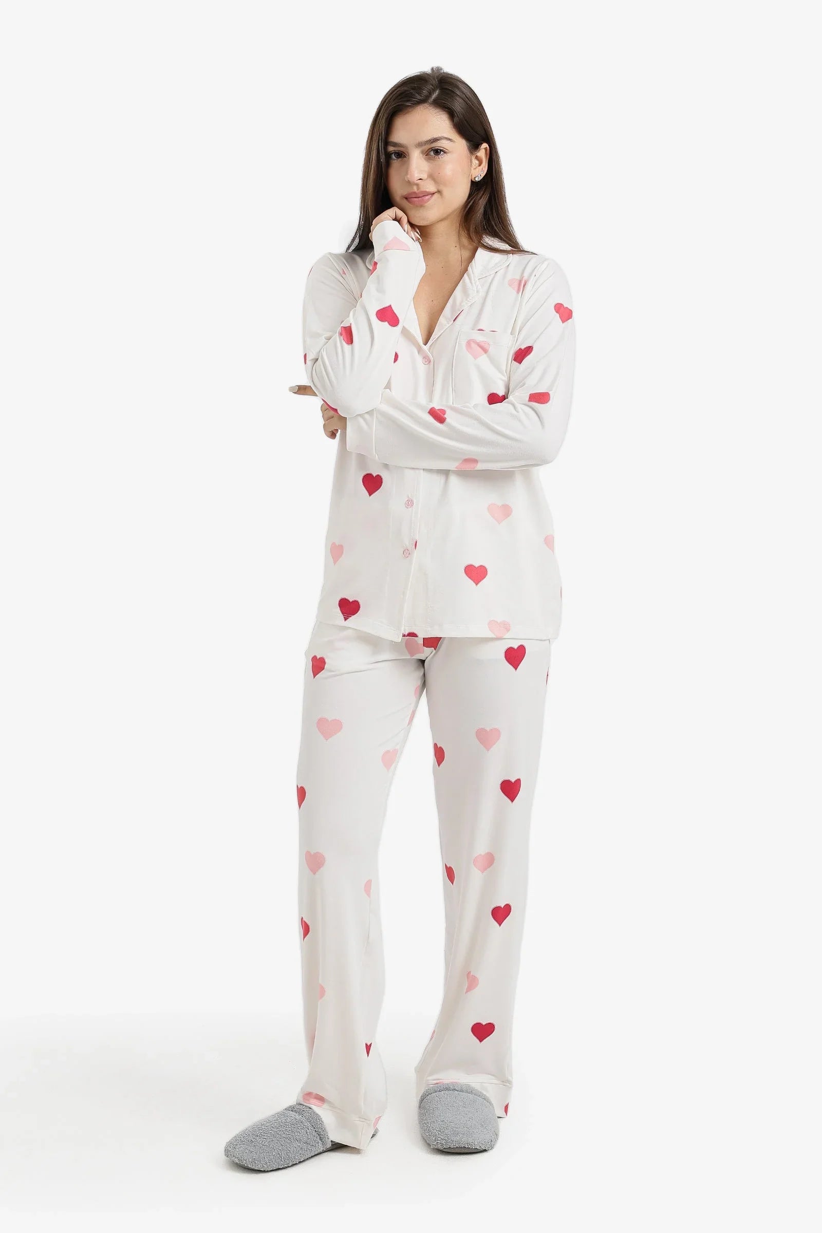 Carina - Buttoned Pyjama Set 1