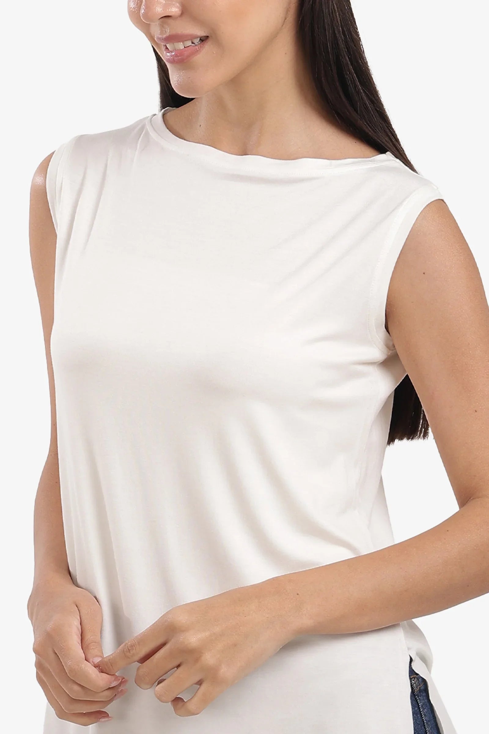 Carina - Boat Neck T-Shirt 8