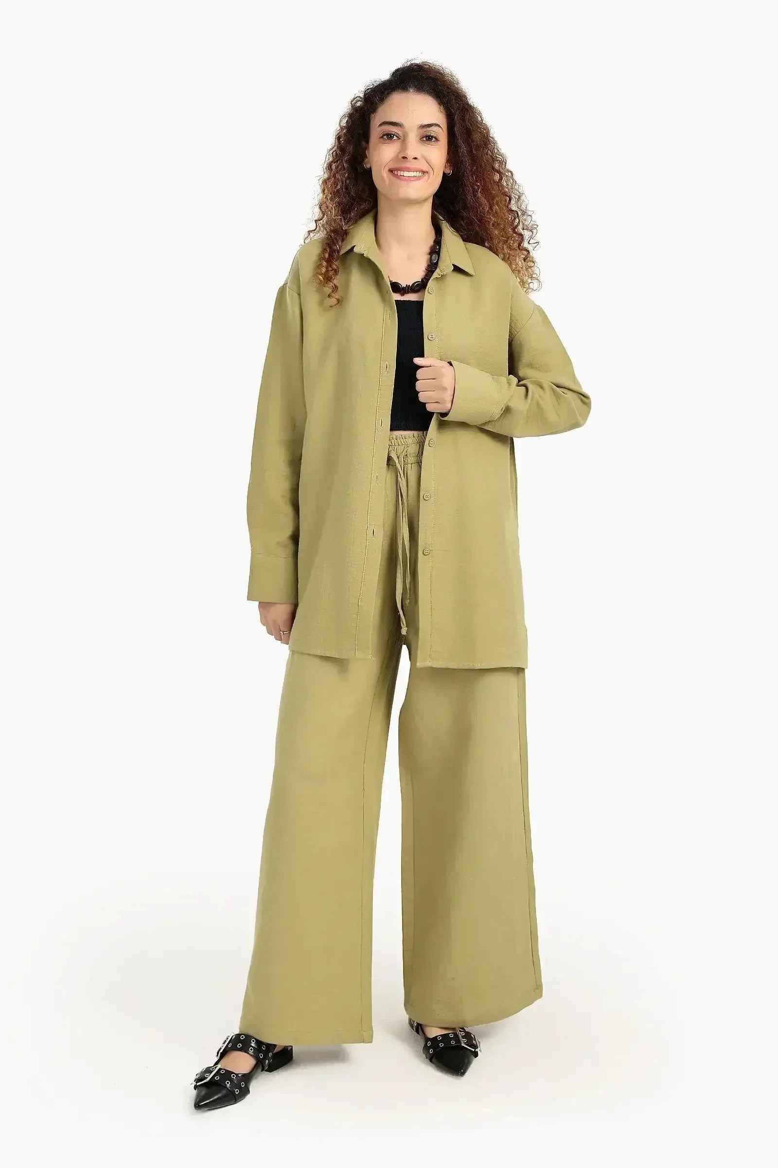 Carina - Button-Up Lounge Shirt 11