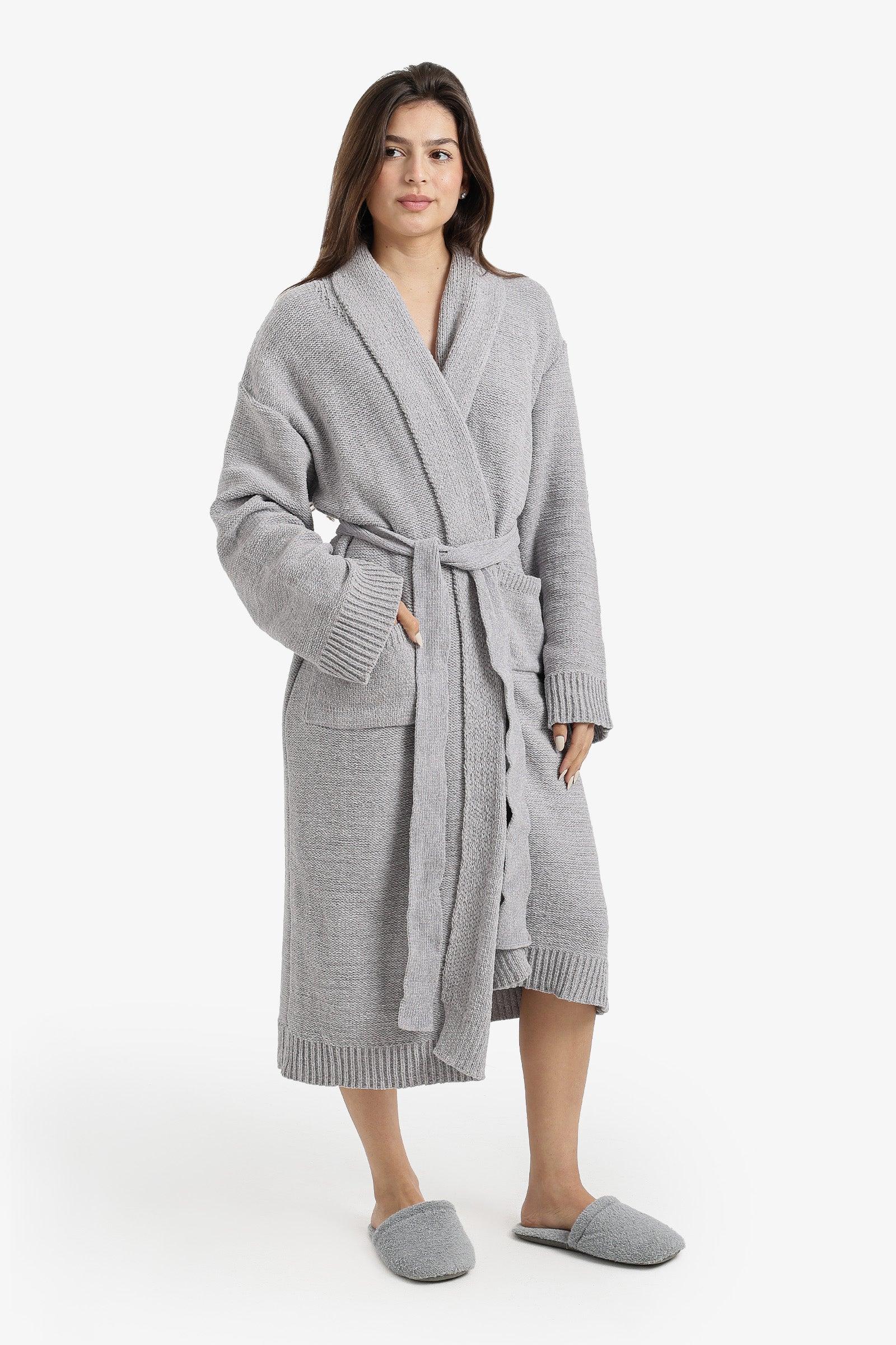 Carina - Shawl-Collar Midi Robe 5