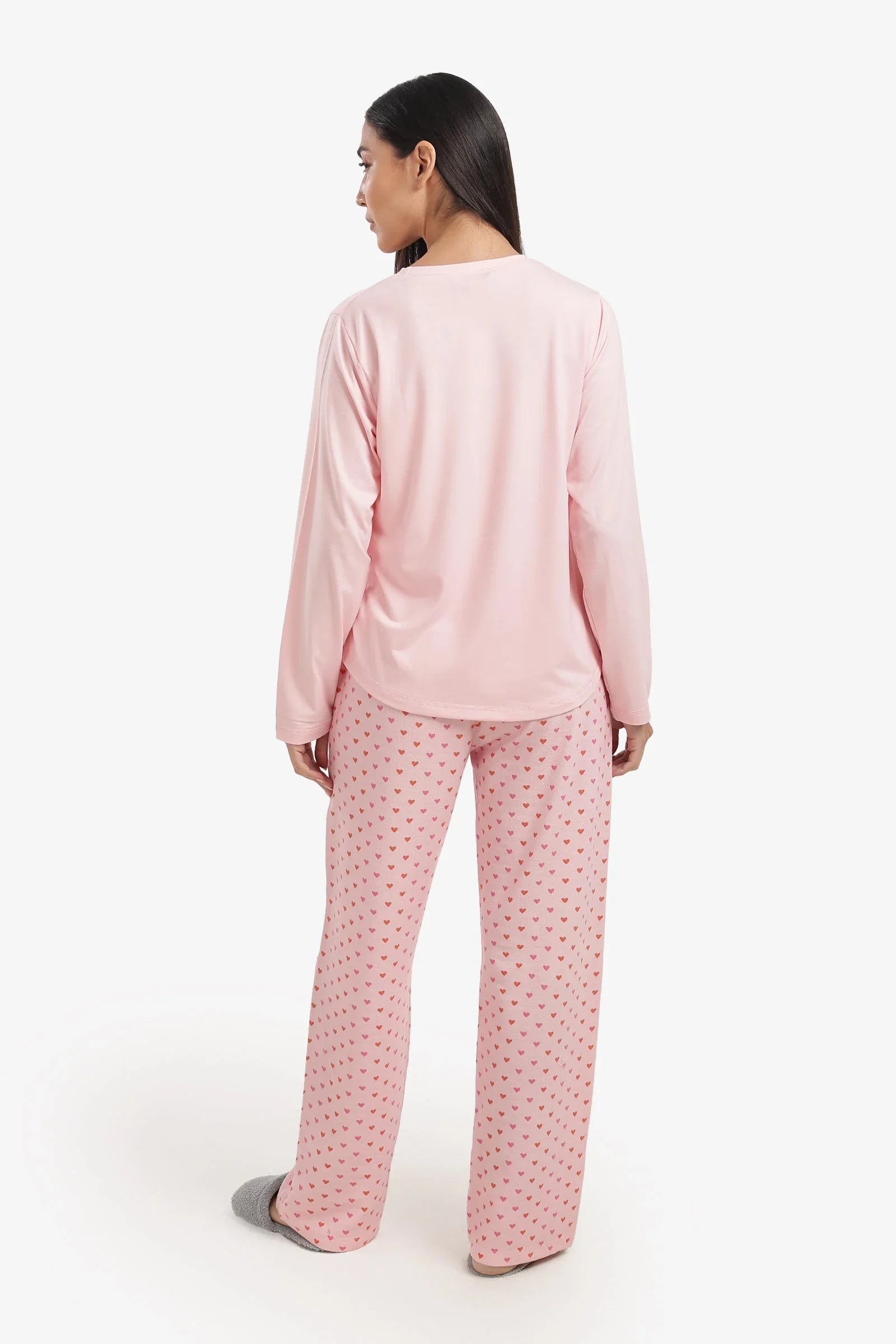 Carina - Heart Print Pyjama Set 3