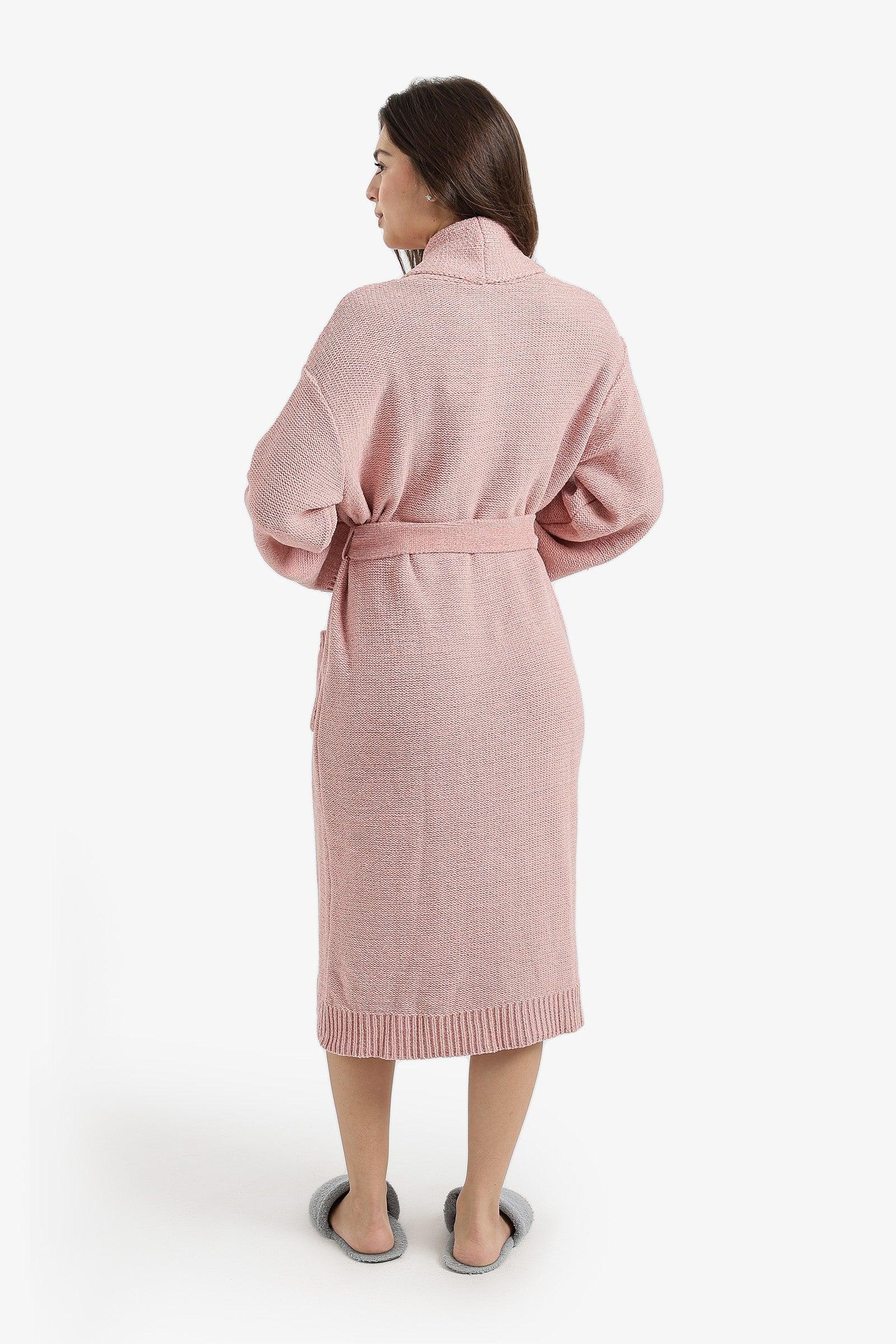 Carina - Shawl-Collar Midi Robe 4