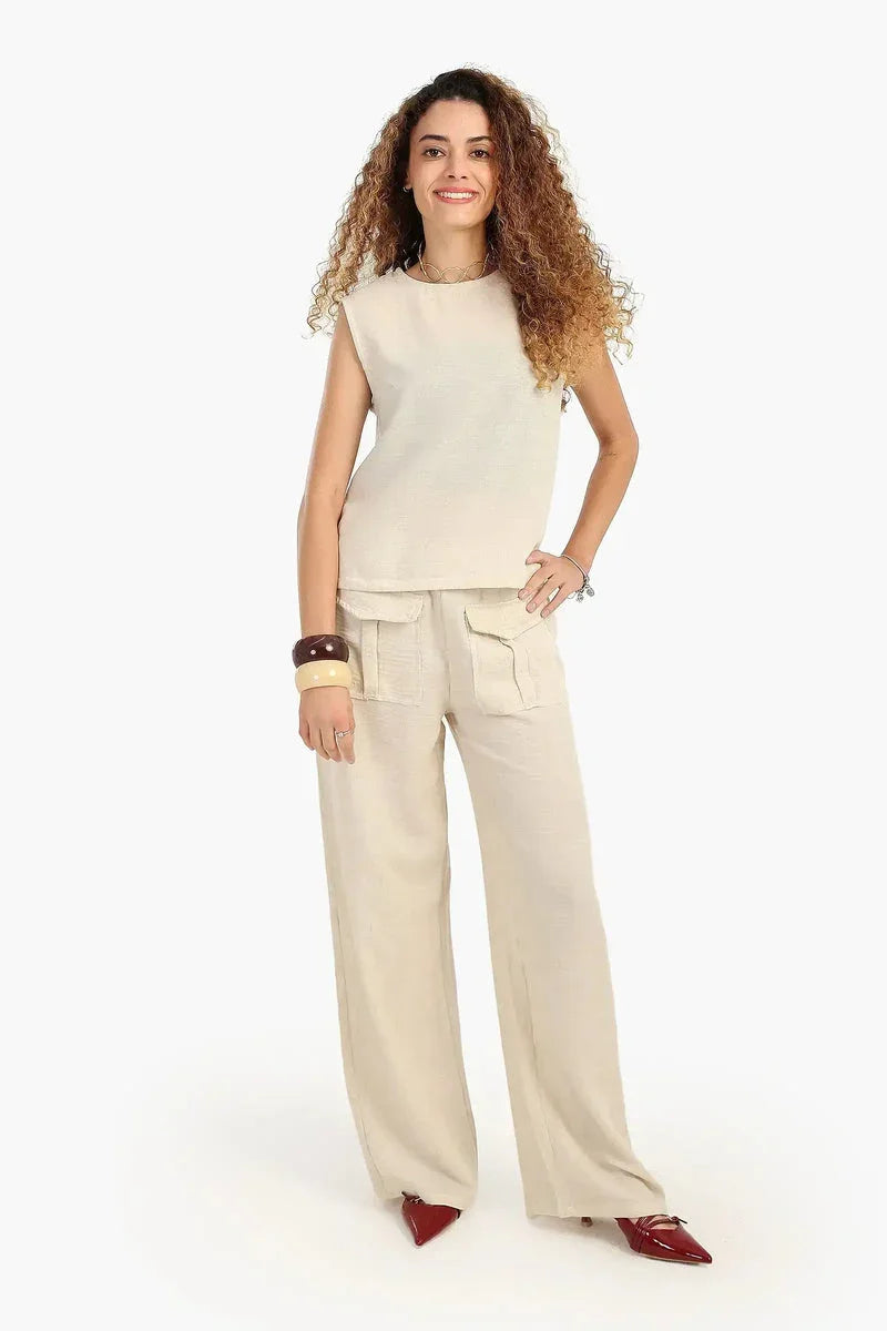 Carina - Pants with Front Flap Pockets 10