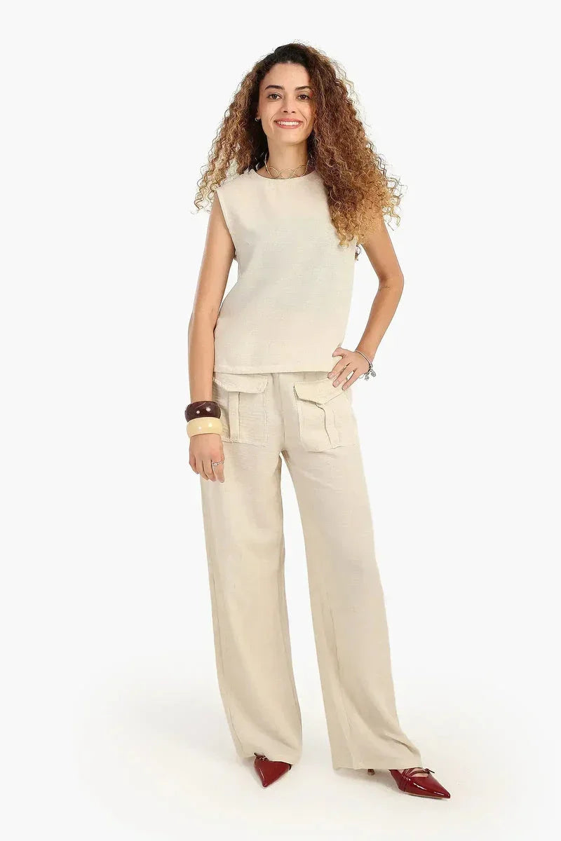 Carina - Pants with Front Flap Pockets 10