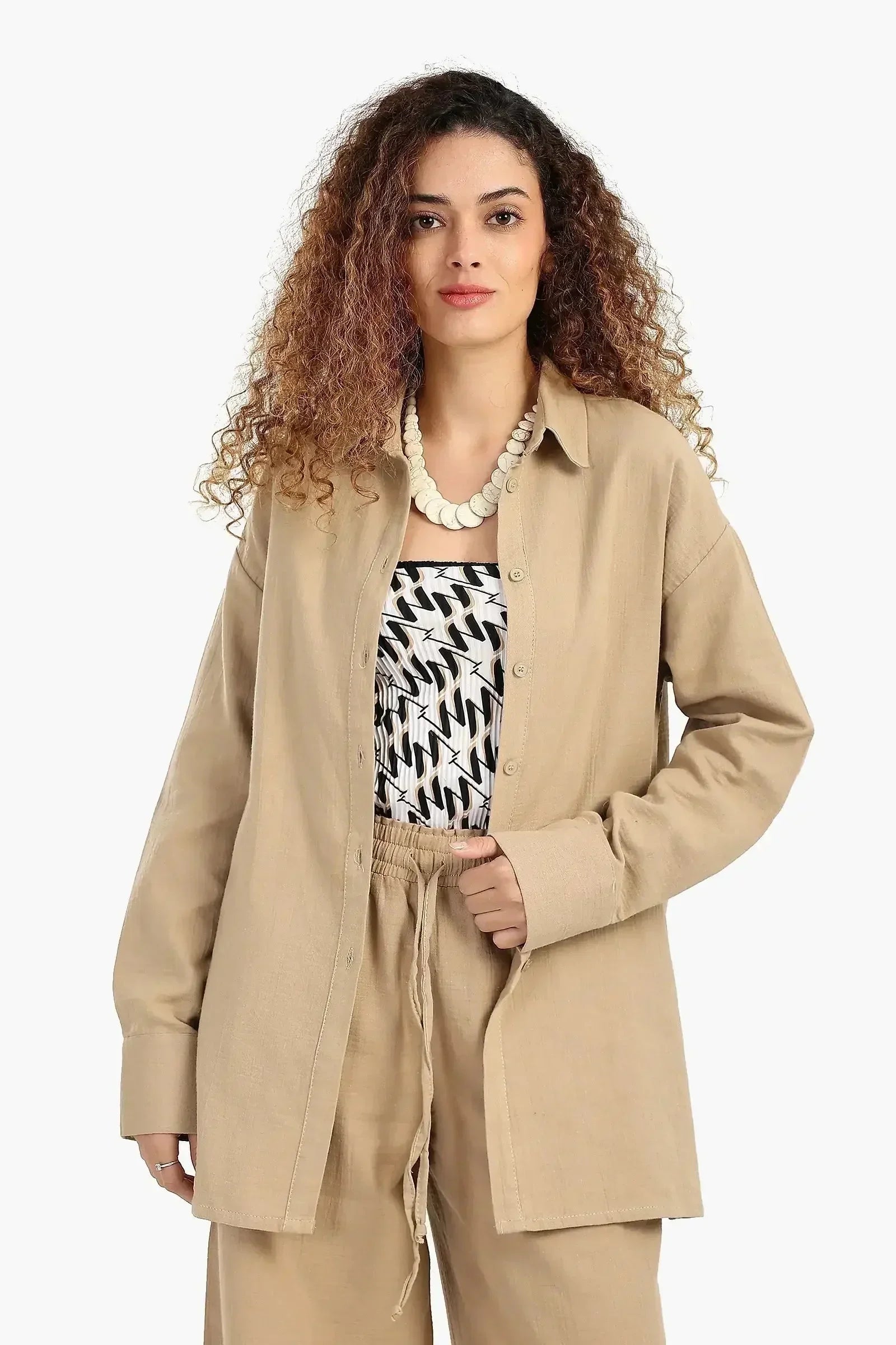 Carina - Button-Up Lounge Shirt 7