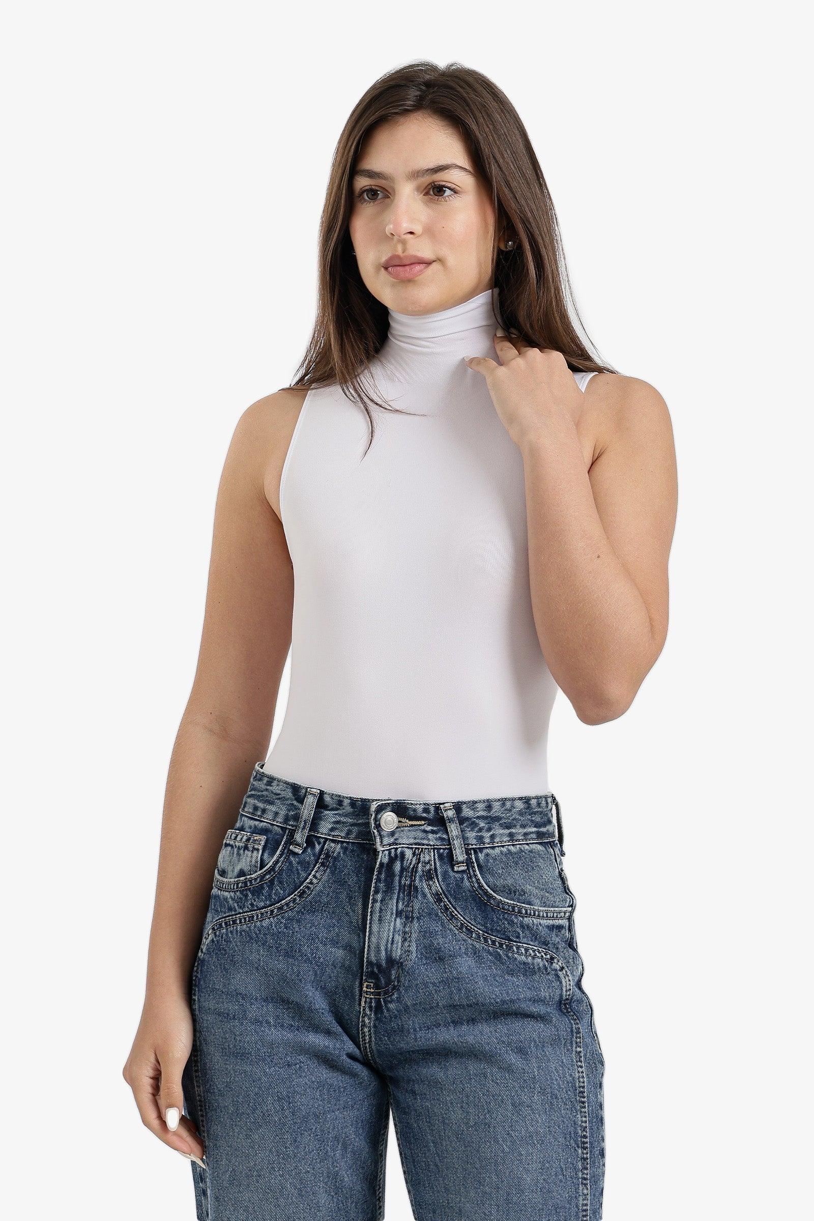 Carina - Sleeveless High Neck Bodysuit 1