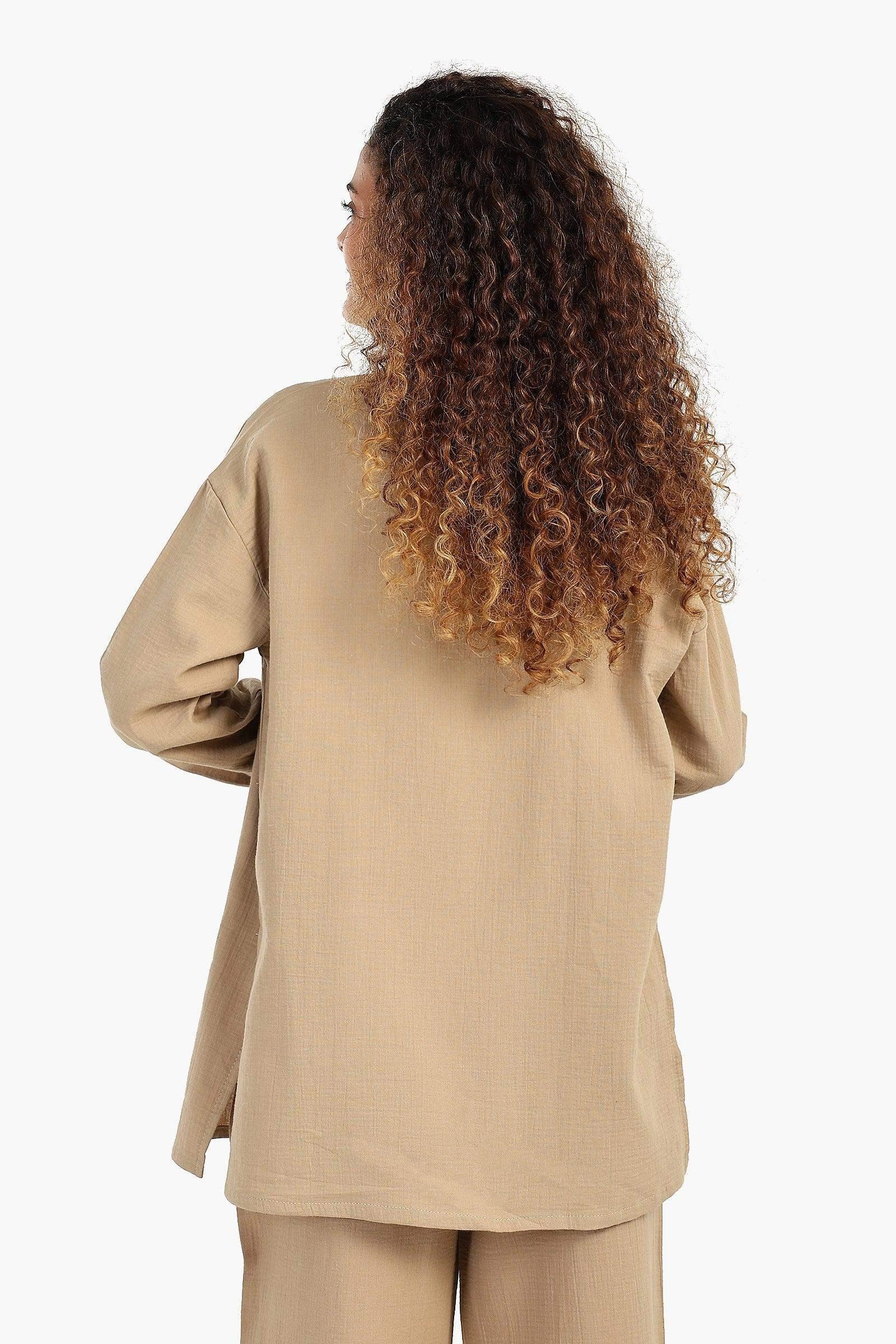 Carina - Button-Up Lounge Shirt 9