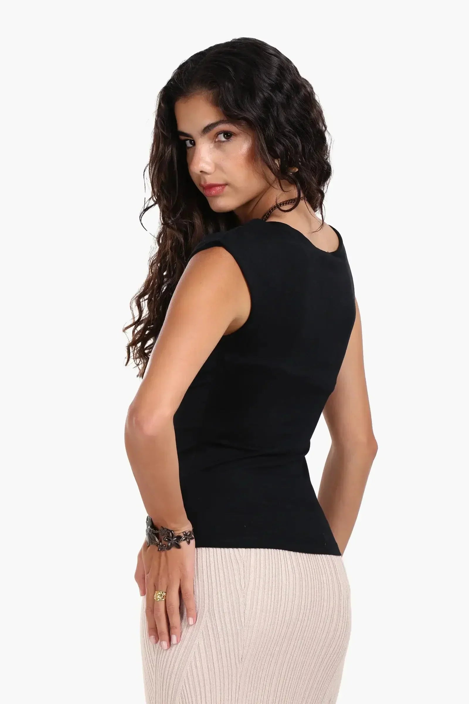 Carina - Boat Neck Slim Fit Top 15