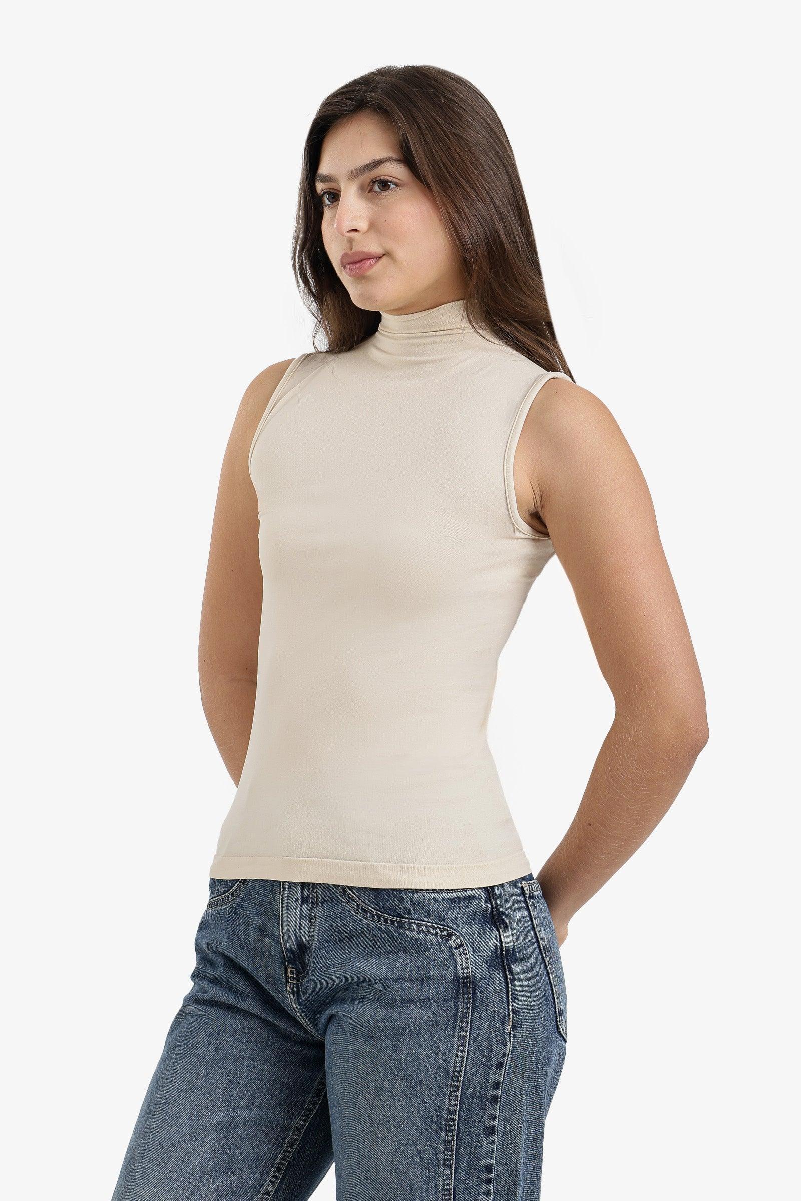 Carina - Sleeveless High Neck Top 2