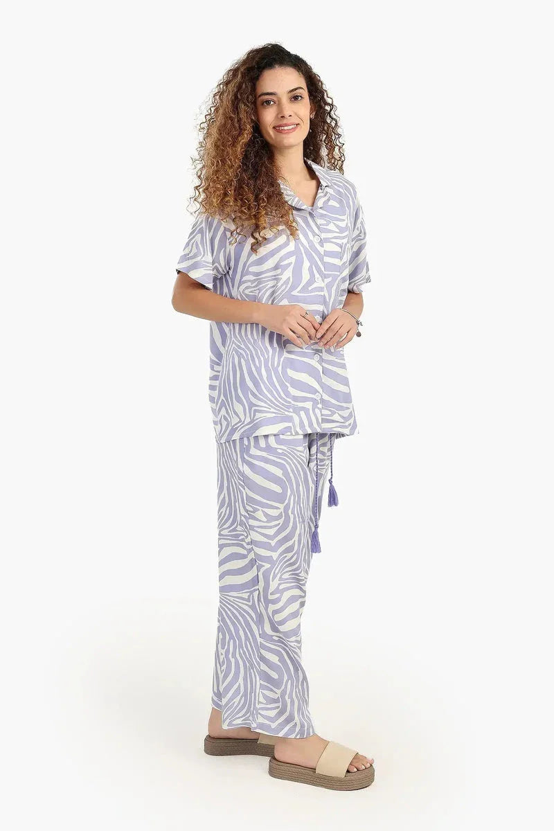 Carina - Colored Button-Up Pyjama Set 5