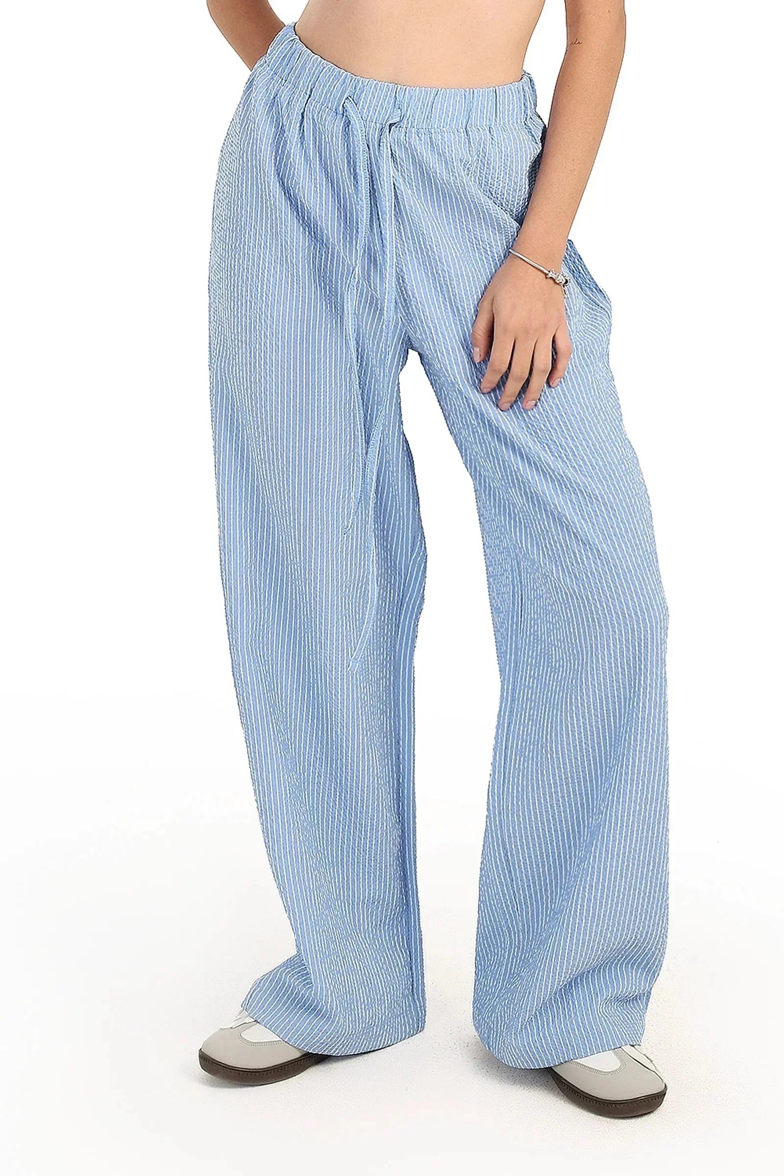 Carina - Striped Wide-Leg Pants 1