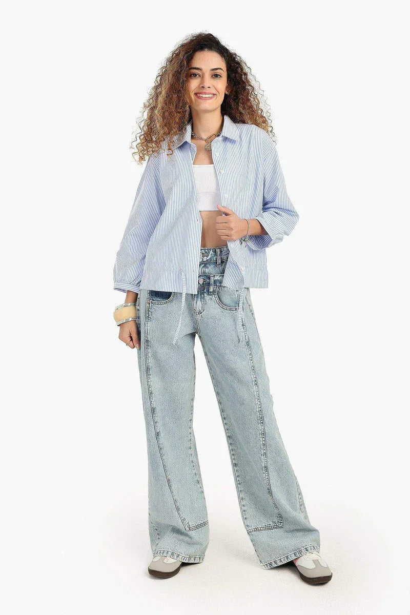 Carina - Relaxed Fit Striped Shirt 5