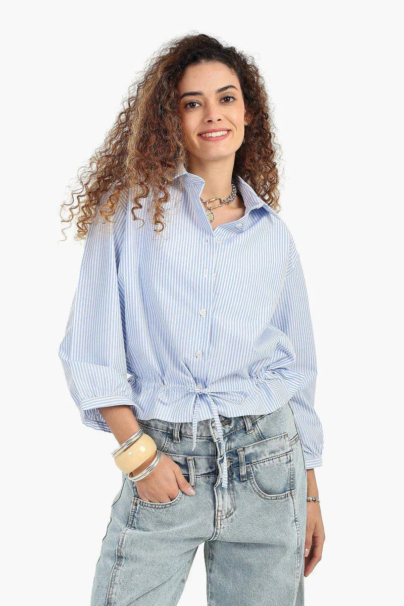 Carina - Relaxed Fit Striped Shirt 1