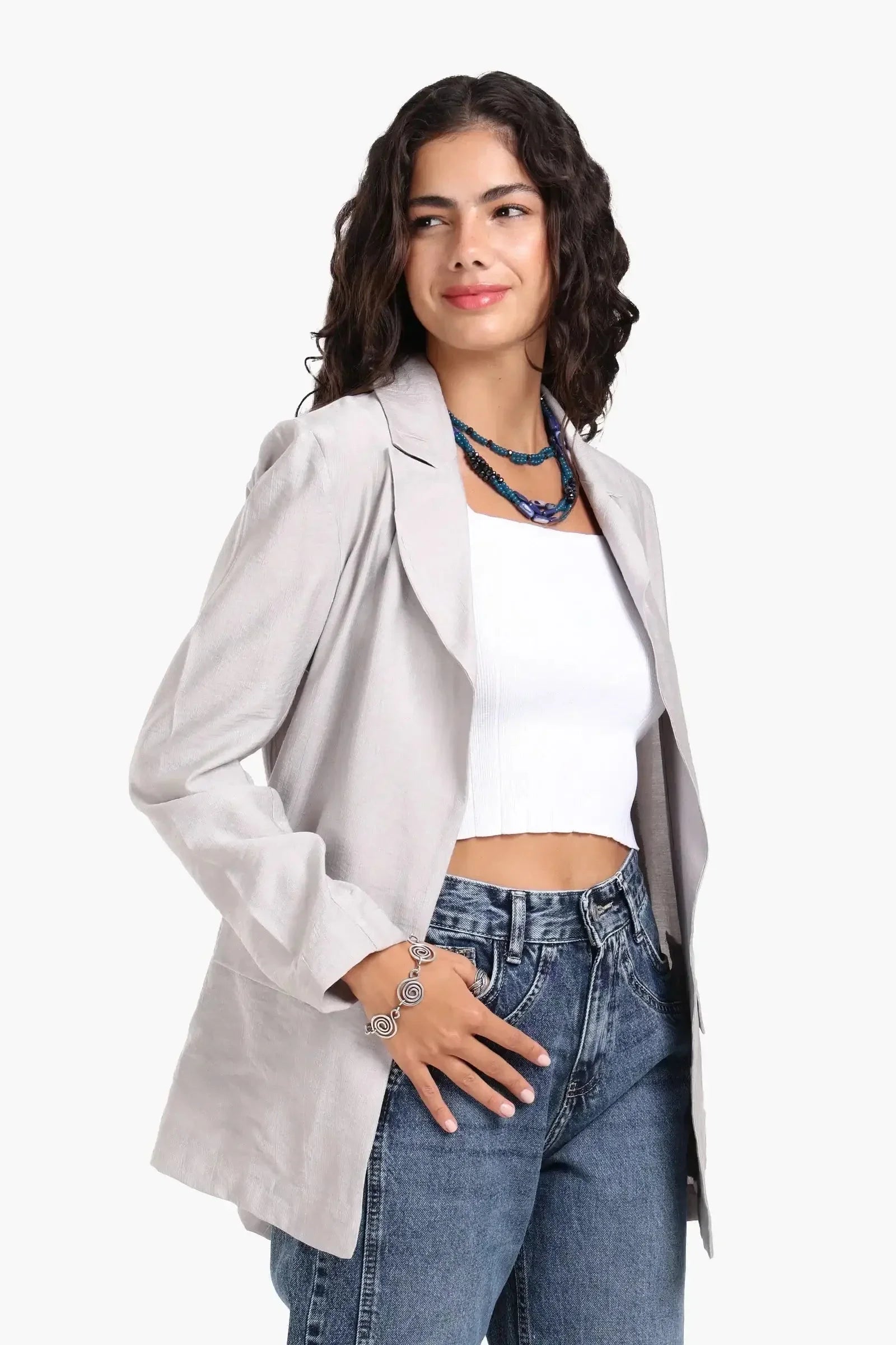Carina - Oversized Notch Collar Blazer 1