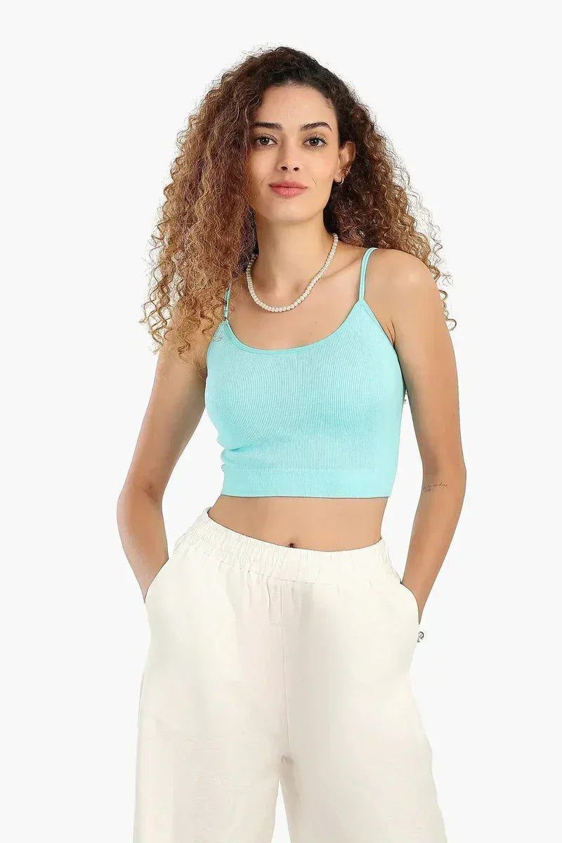Carina - Cotton Spaghetti Straps Top 1
