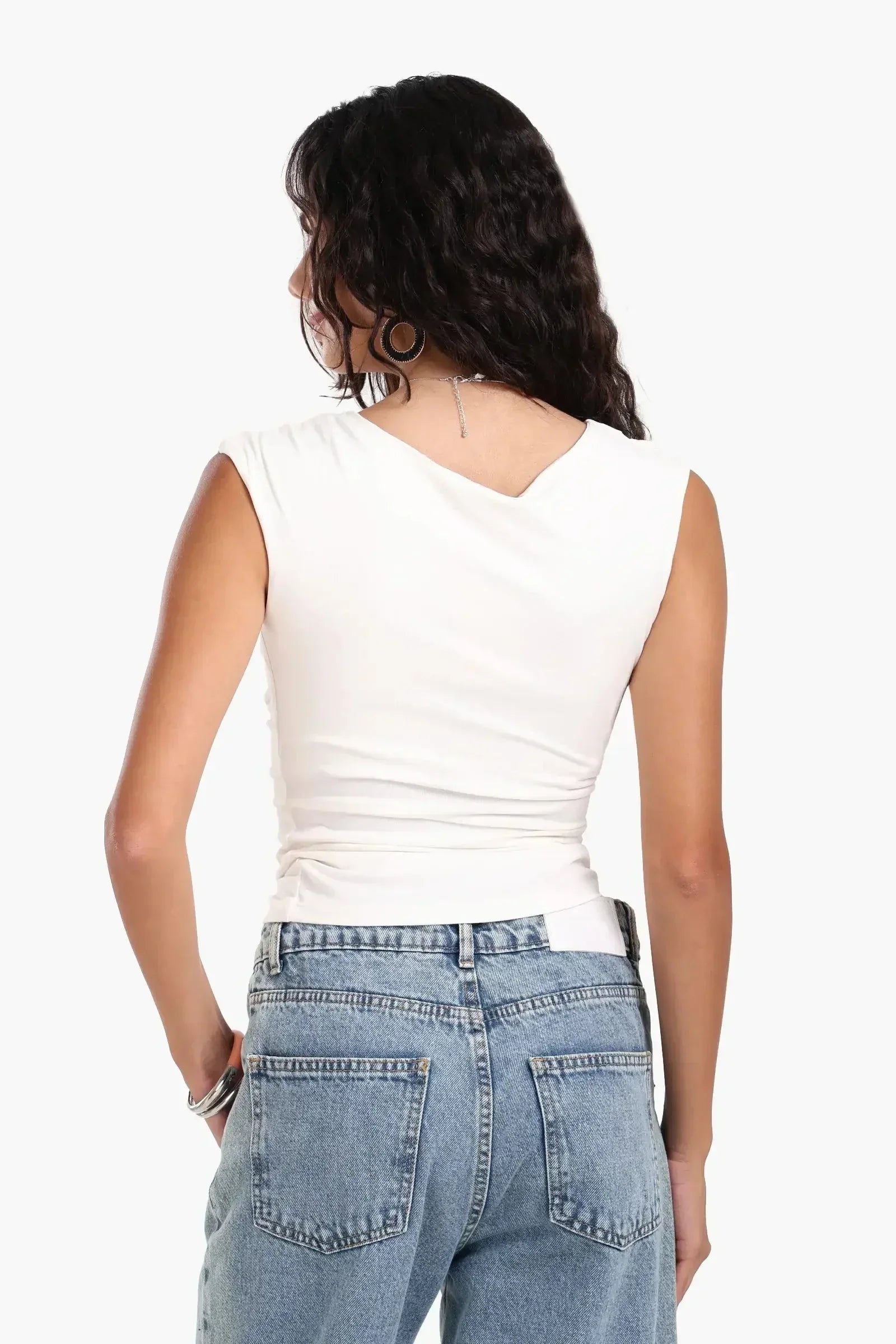Carina - Boat Neck Slim Fit Top 7