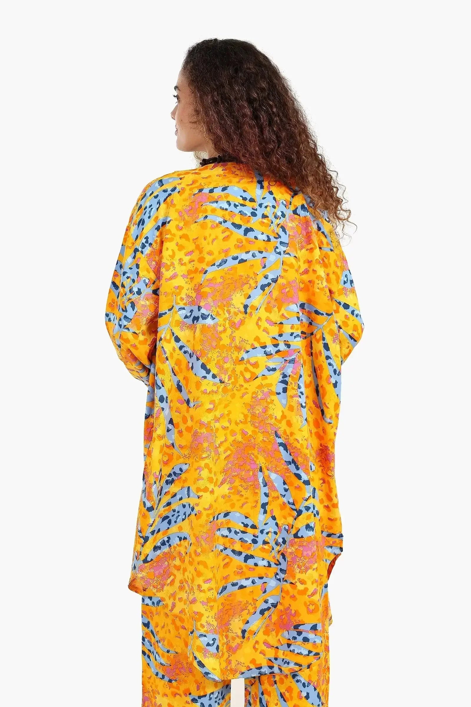 Carina - Printed Cardigan with Side Slits 3