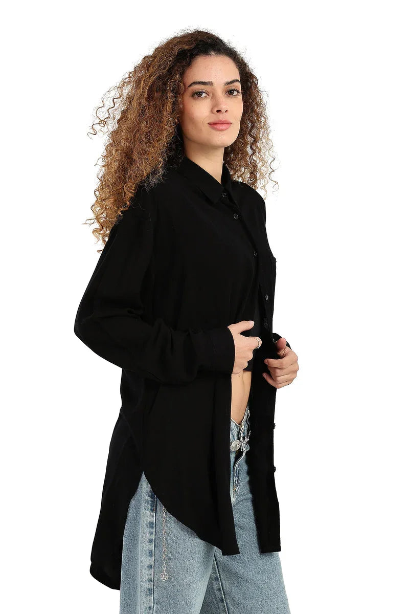 Carina - Classic Collared Lounge Shirt 3