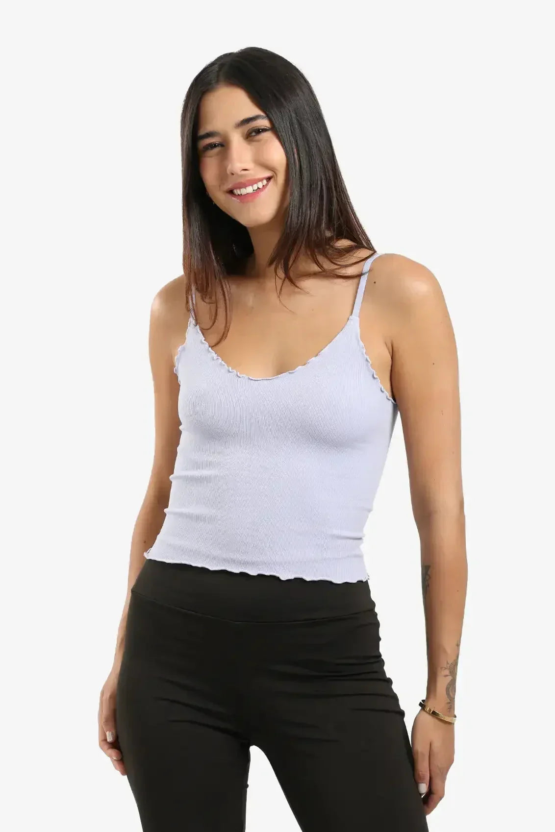 Carina - Plunge Ruffled Neck Top 4