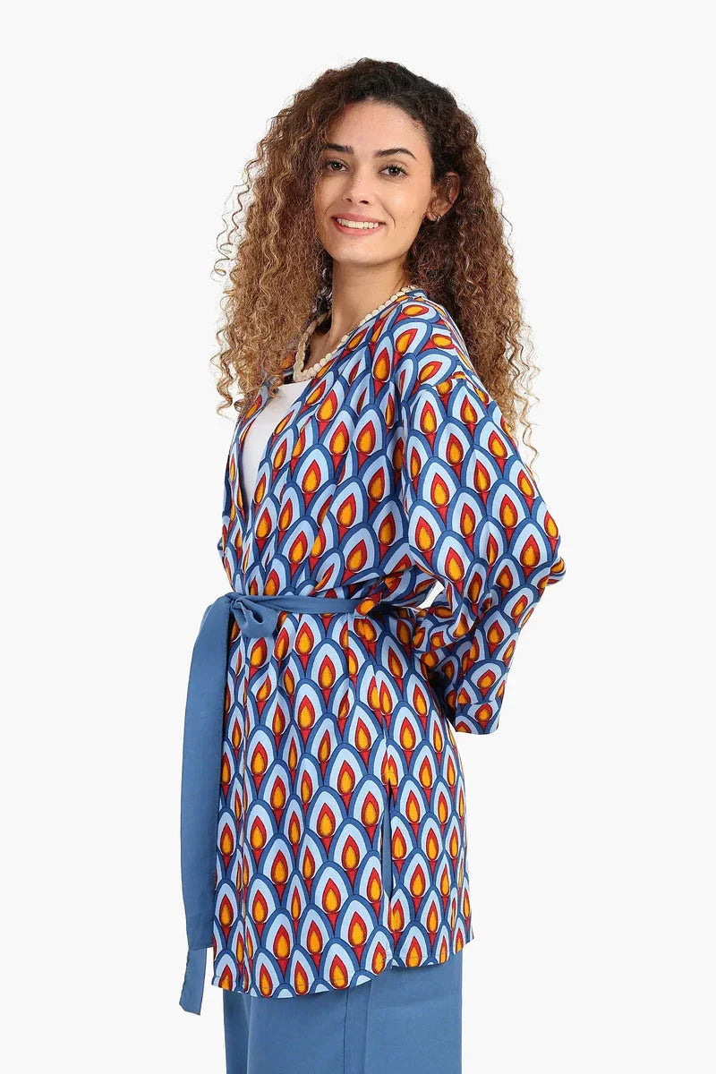 Carina - Peacock Pattern Kimono 3