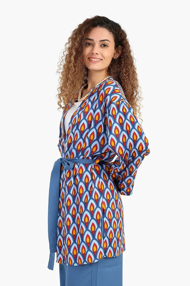Carina - Peacock Pattern Kimono 3