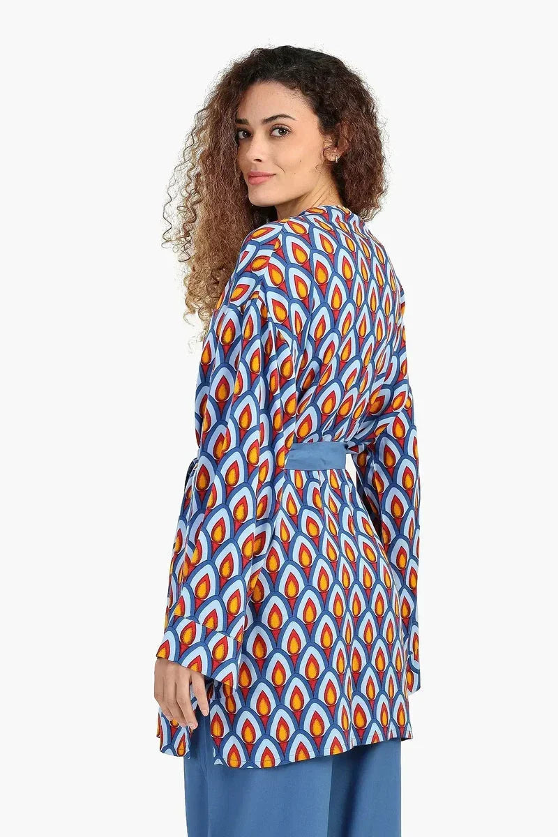 Carina - Peacock Pattern Kimono 5