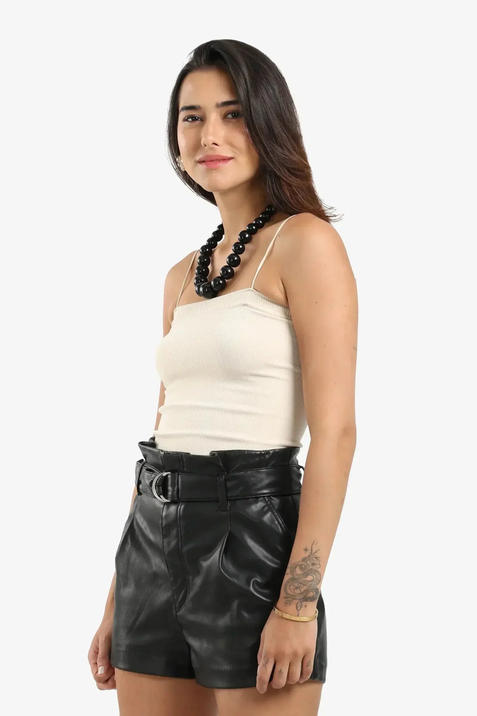 Carina - Ribbed Square Neck Top 14