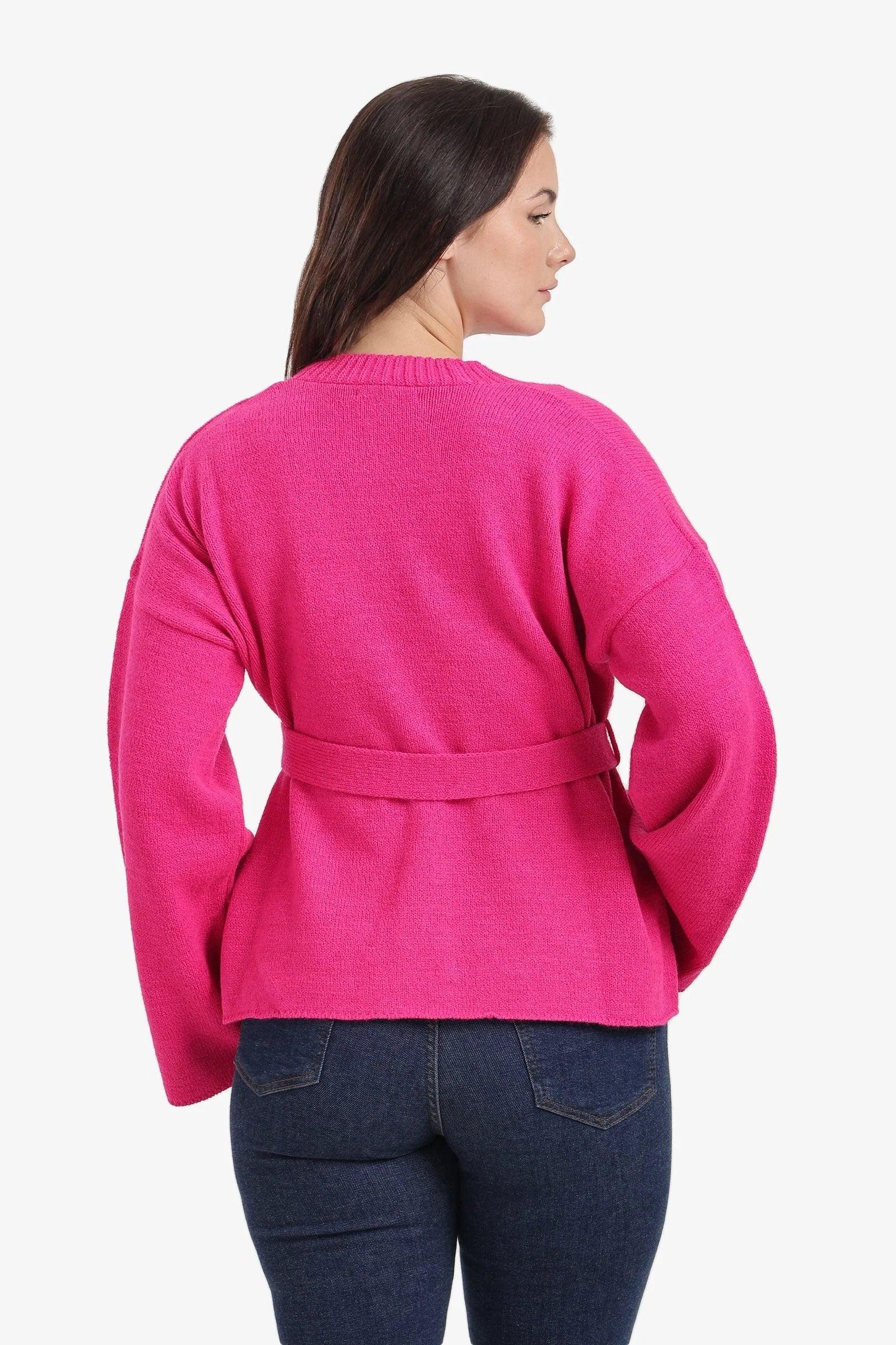 Carina - Ribbed-Trim Knit Cardigan 9