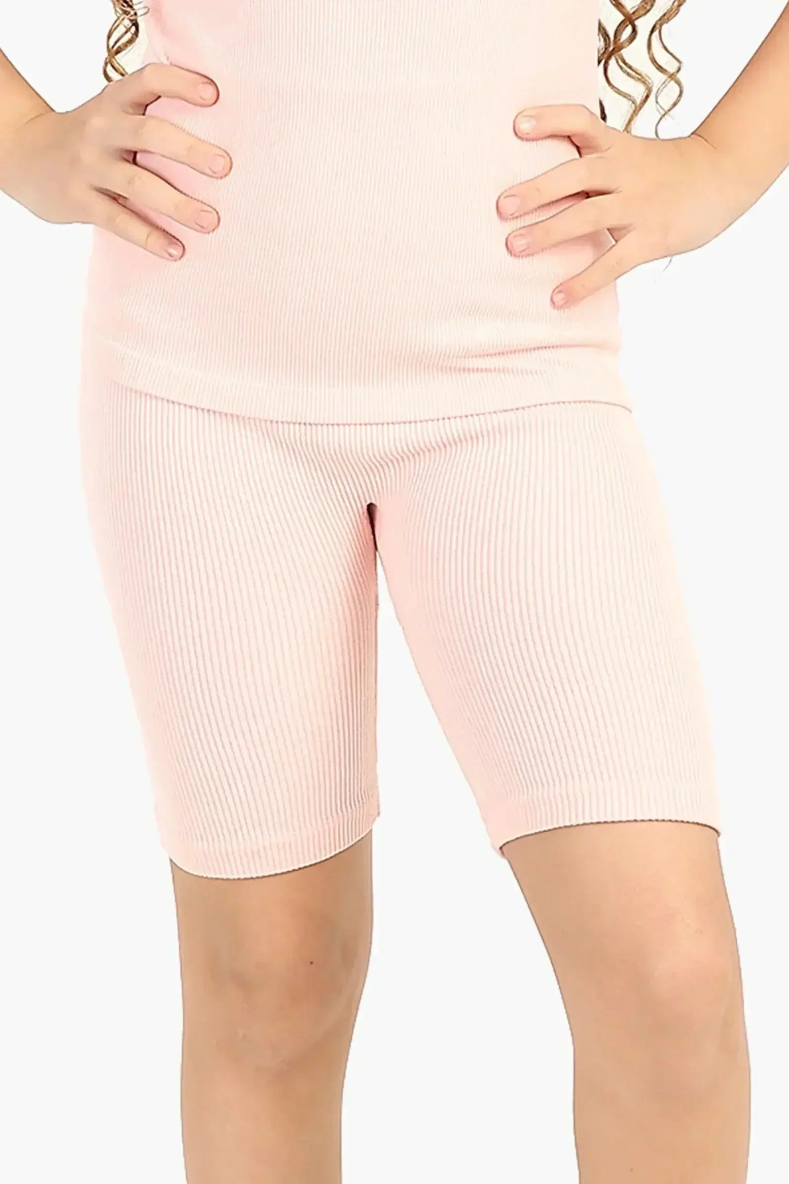 Carina - Girly Ribbed Cycling Shorts 7