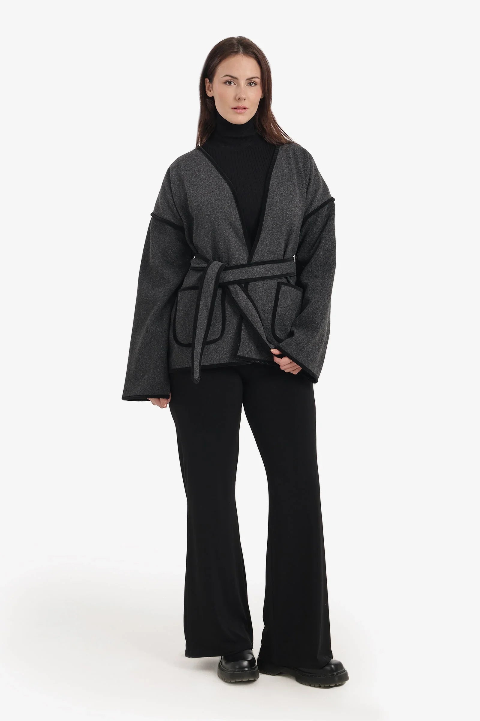 Carina - Open-Neck Wrap Jacket 8