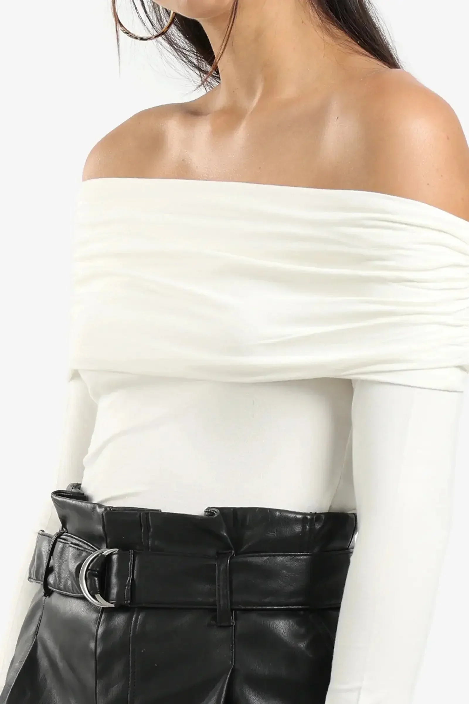 Carina - Black Off Shoulder Top 3