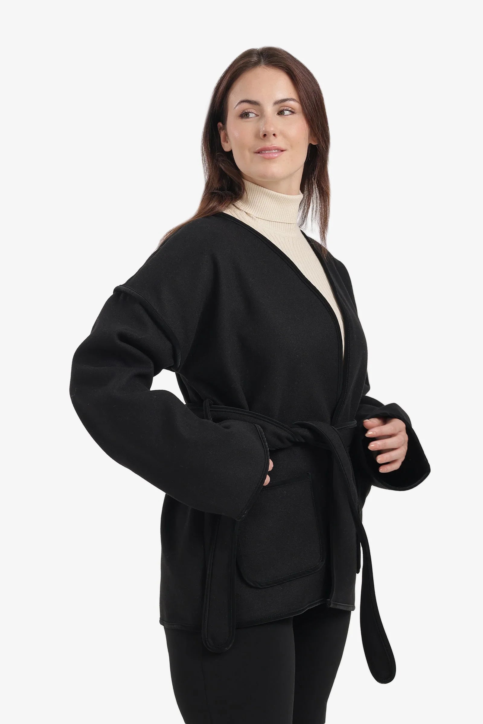 Carina - Open-Neck Wrap Jacket 12