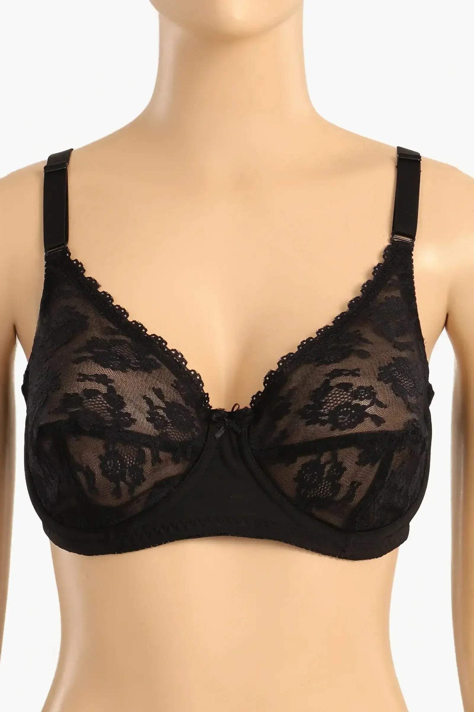 Carina - Lace-Detail Minimizer Bra 2