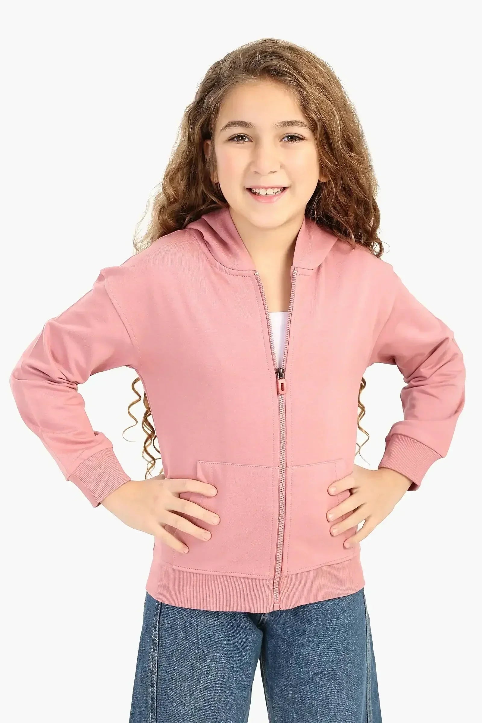 Carina - Girly Hooded Zip-Up Sweatshirt 2