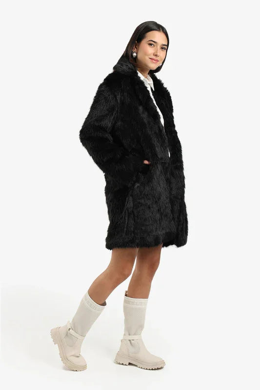 Carina - Above-Knee Sherpa Coat 4