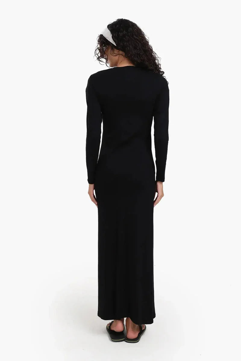 Carina - Slim Dress with Back Slit 9